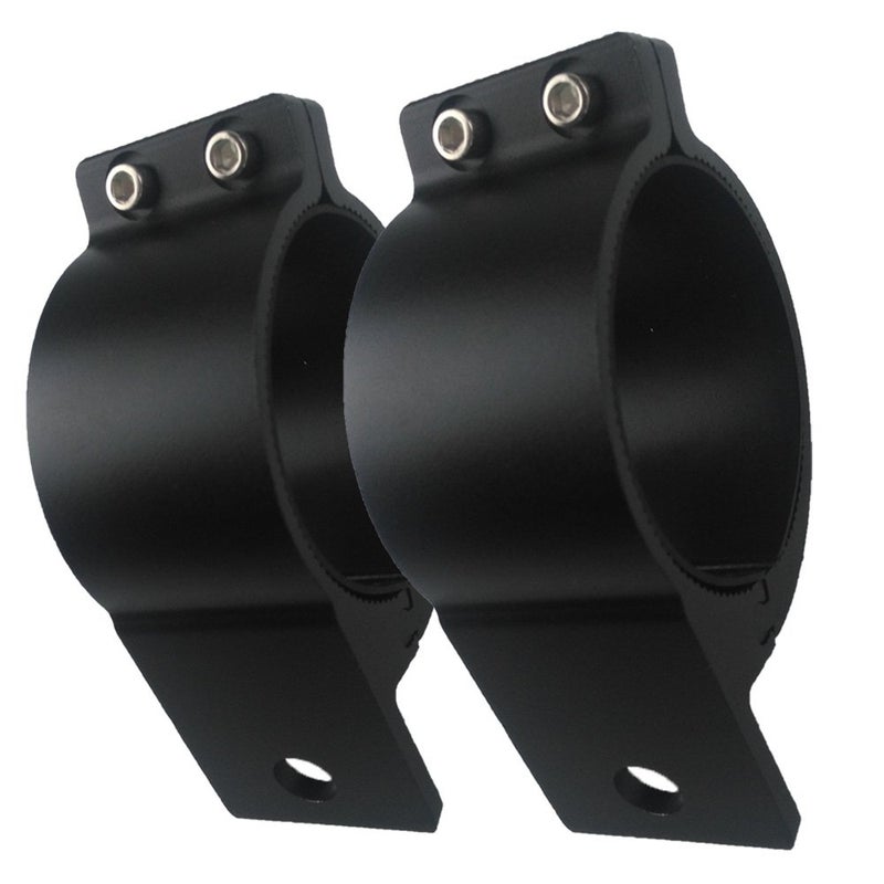 Audak 1 Pair 3 Inch Aluminum Mounting Bracket Tube Clamp for Bullbar Roof Rack Roll Cage (75-77mm/2.95-3.03 Inch Adjustable) - Image 1